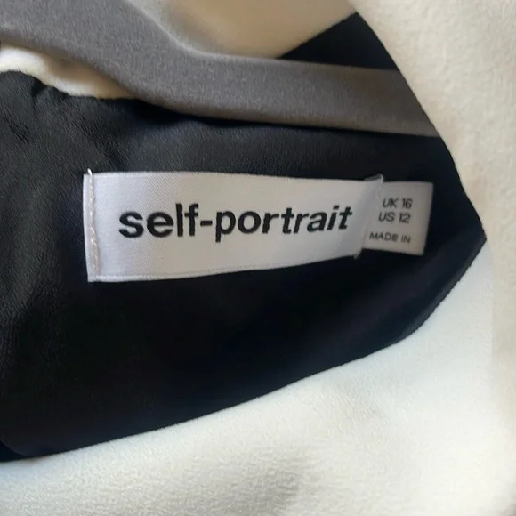 SELF-PORTRAIT Check-Print Sleeveless Stretch-Woven Minidress US 12 - Picture 12 of 16